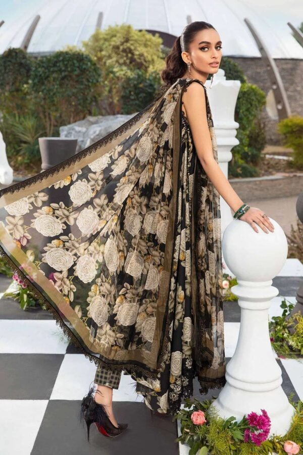 Silk Dupatta Lawn Suit