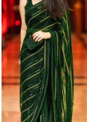 Bridal chiffon saree