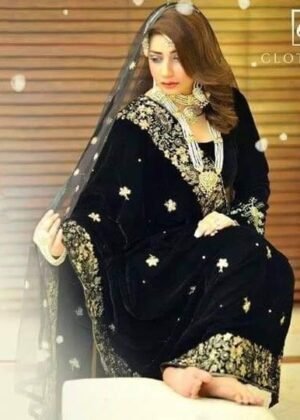 Majestic Velvet Embroidered Shawl Collection