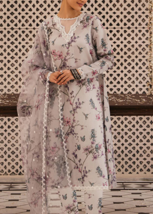 Periwinkle Pearl Lawn Suit