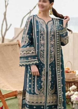 Qalamkar Lawn Collection 2024 embroidered suit